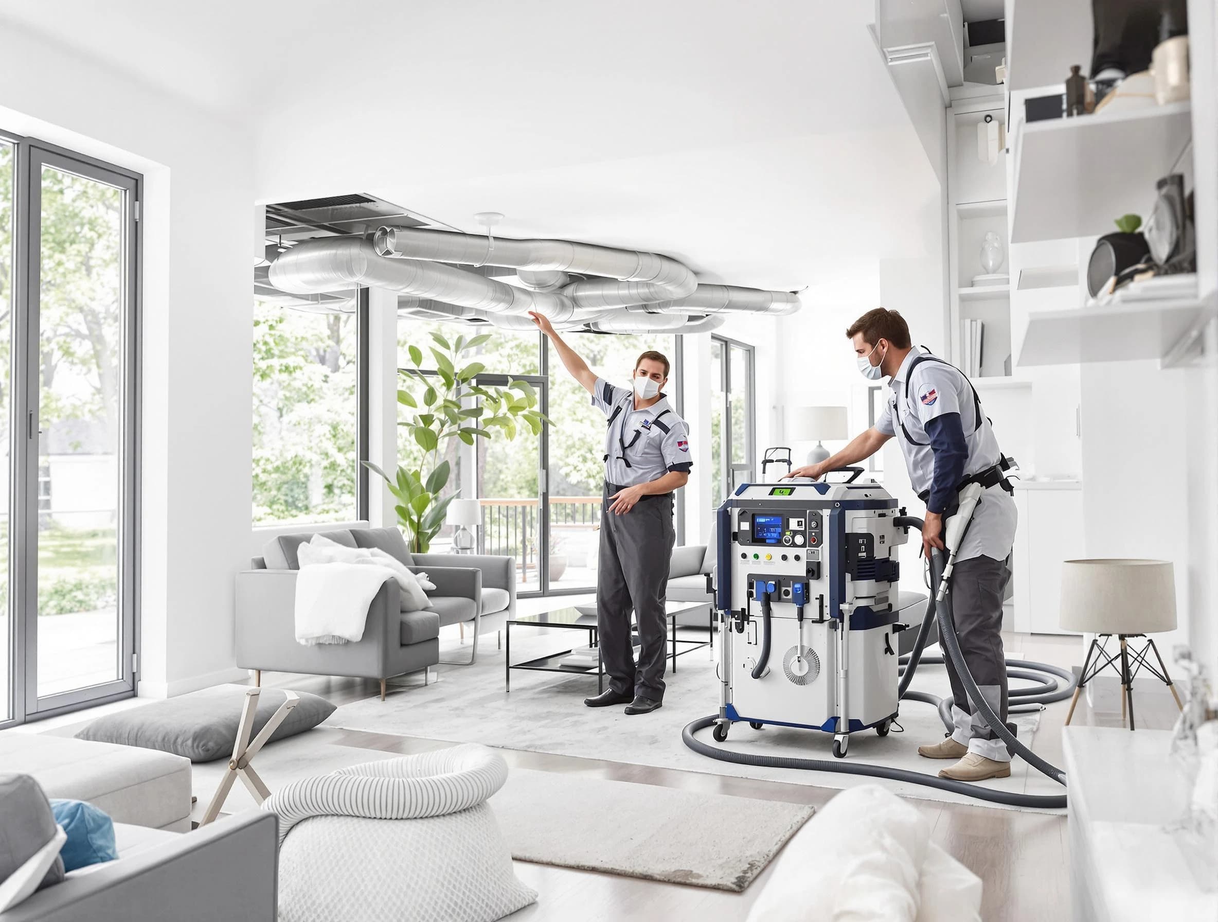 Riverton Air Duct Cleaning professional conducting pure air duct cleaning with state-of-the-art equipment in Riverton