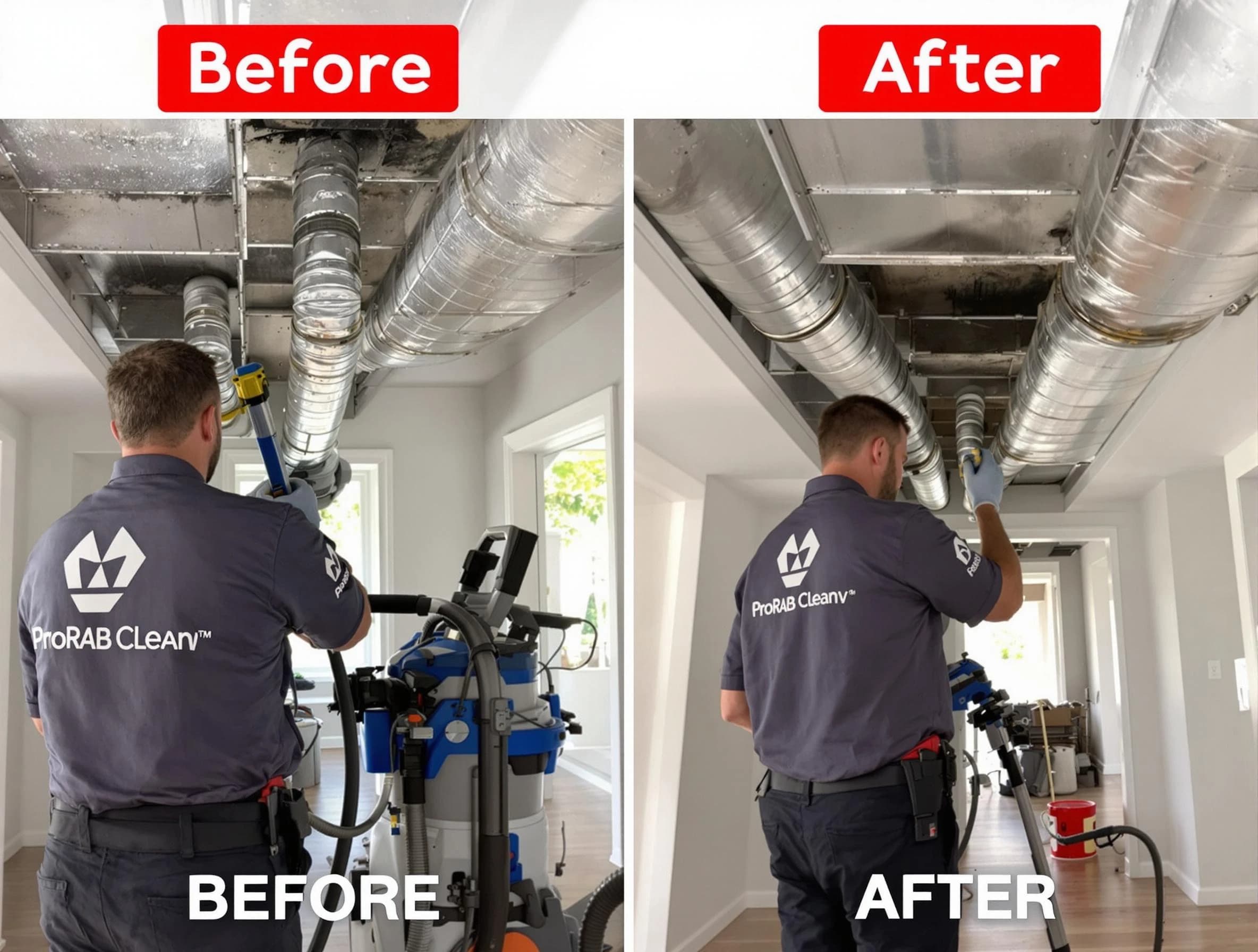 Riverton Air Duct Cleaning expert performing thorough residential duct cleaning in a Riverton home