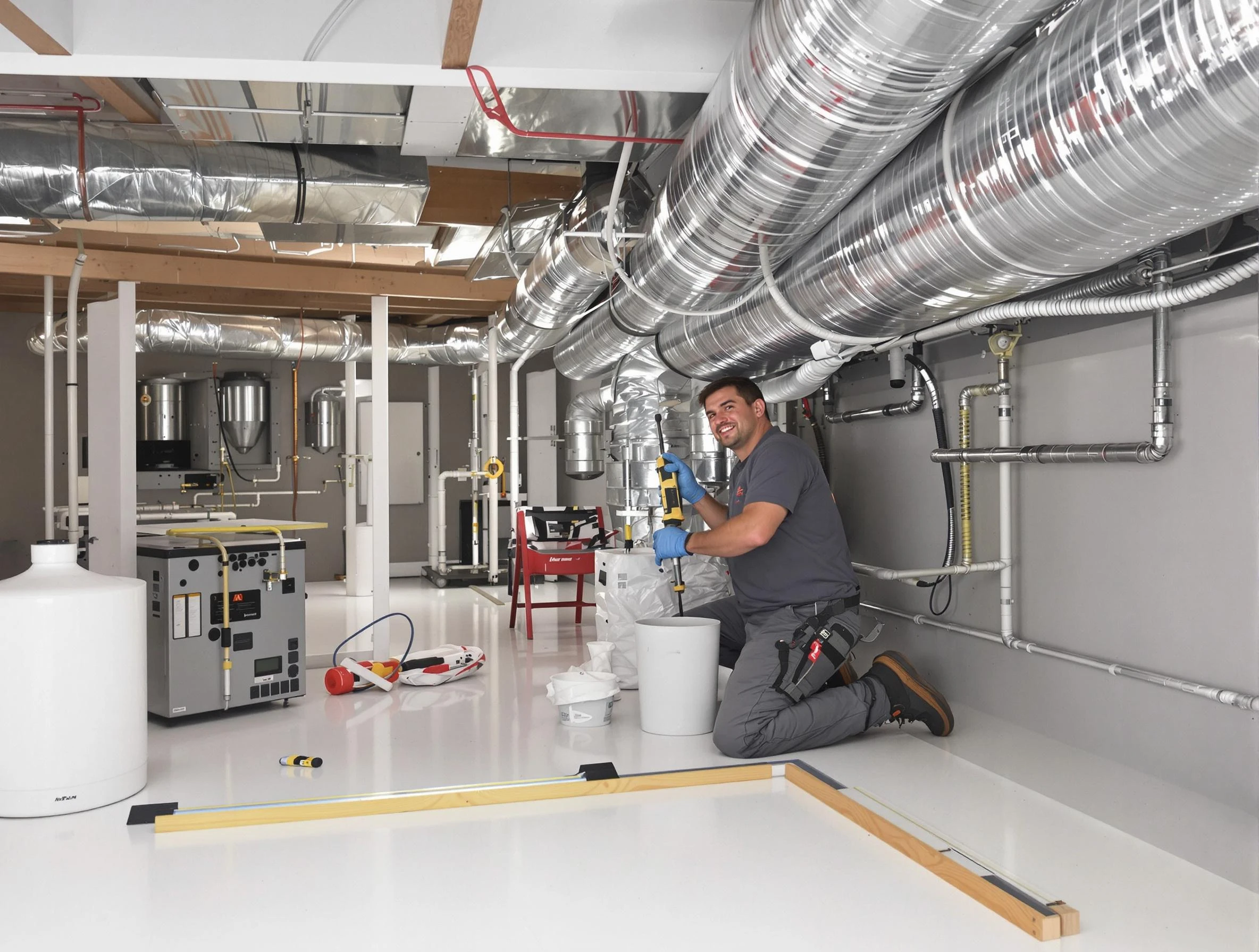 Professional duct sealing service by Riverton Air Duct Cleaning in Riverton