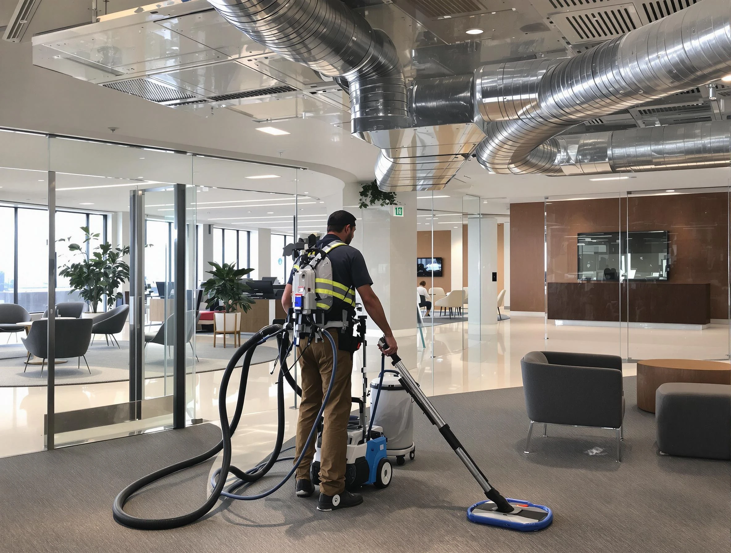 Commercial duct cleaning service by Riverton Air Duct Cleaning in Riverton