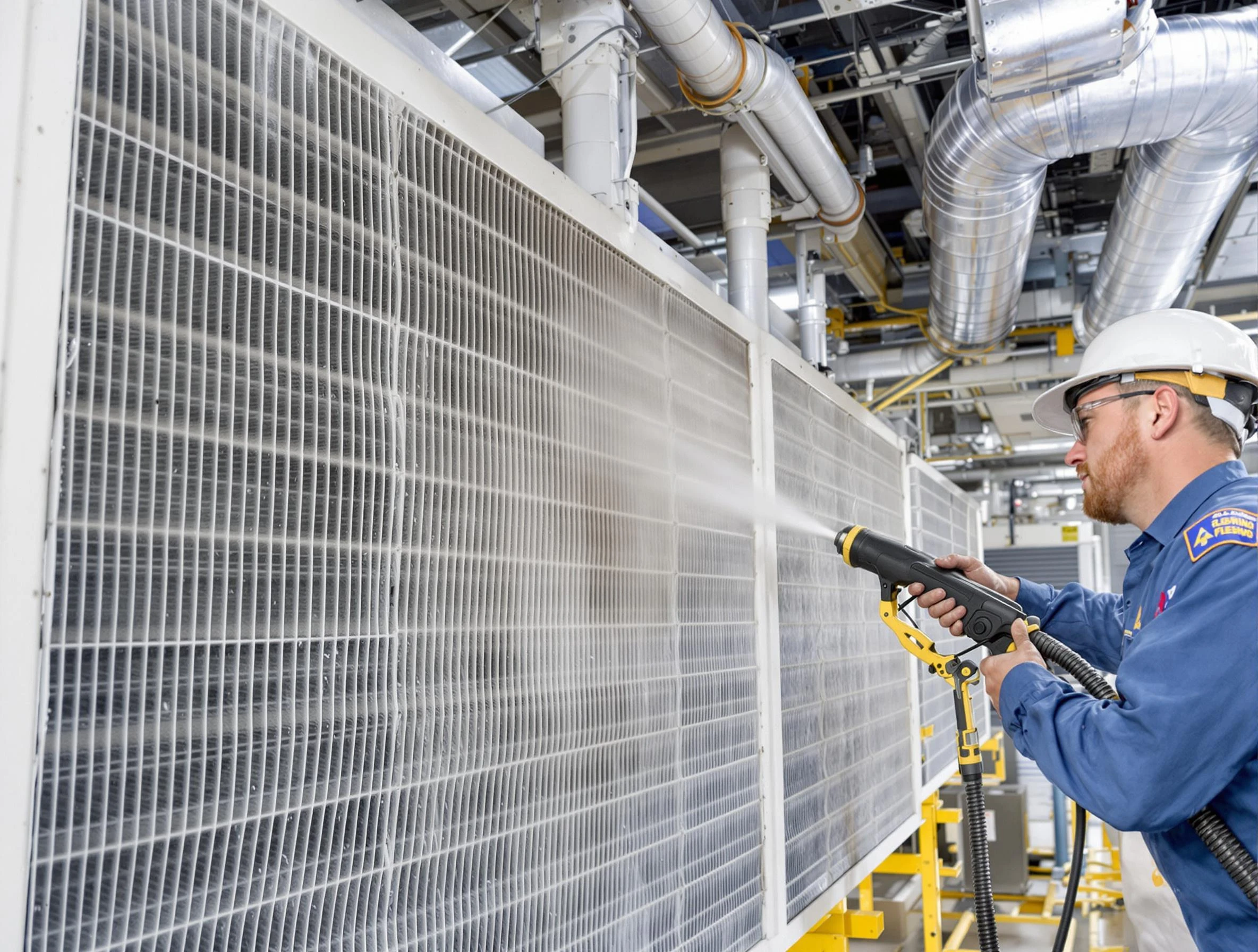 Professional commercial coil cleaning by Riverton Air Duct Cleaning in Riverton